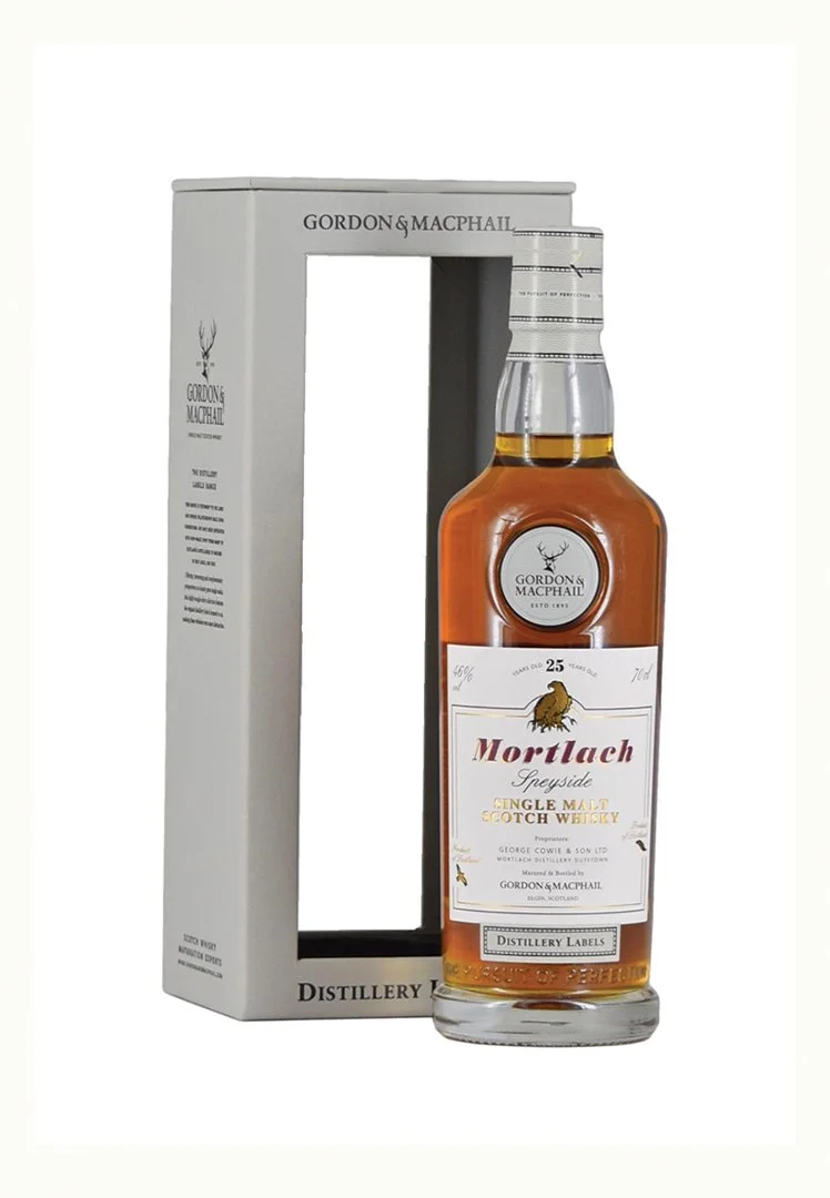 Mortlach 25 Year Gordon & Macphail Distillery Labels Whisky
